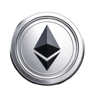 Ícono animado de la criptomoneda Ethereum (ETH) flotando en pantalla